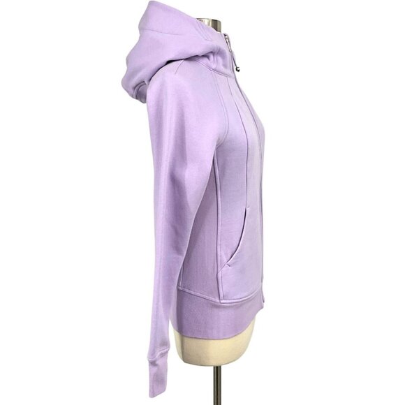 Lululemon Scuba Hoodie Jacket Light Cotton Fleece Sheer Violet Size 4 Full Zip - Picture 6 of 9